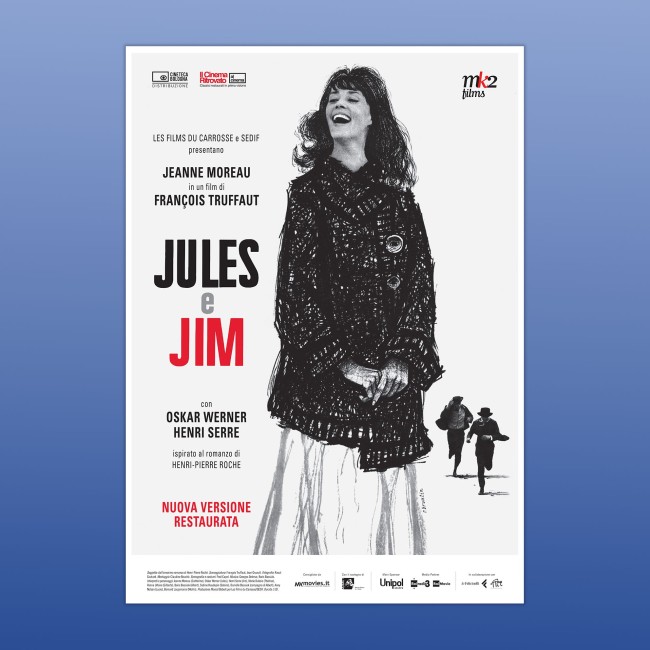 Poster Manifesto 2F Jules E Jim , Francois Truffaut - 100X140 CM