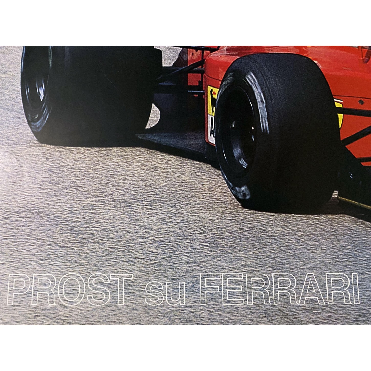 Poster Vintage FERRARI Formula 1 UNO 1990 Alain Prost - GoPoster