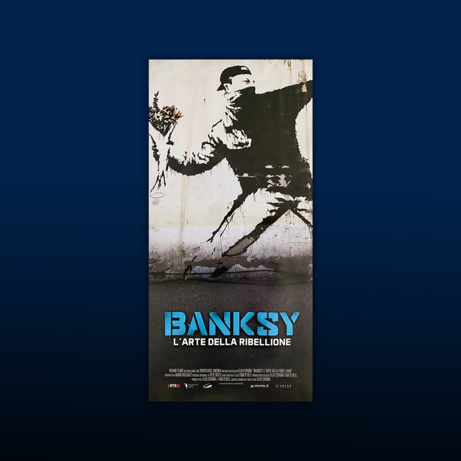 Locandina Originale Banksy L'arte Della Ribellione 33X70 CM