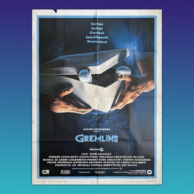 Manifesto Originale Gremlins 1984 Joe Dante 100X140 CM