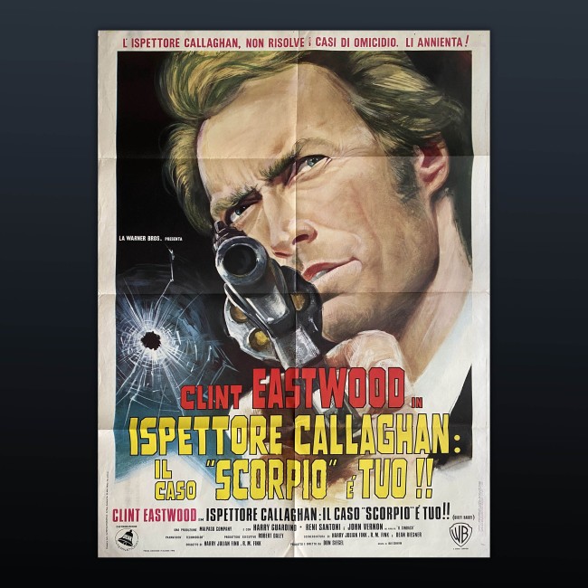 Poster Manifesto Dirty Harry - Ispettore Callaghan: Il caso Scorpio è tuo!