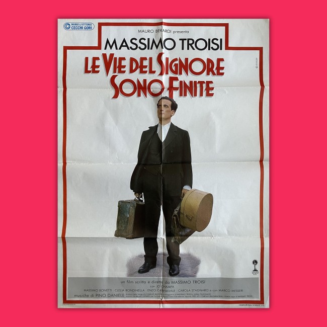 Manifesto 2F Originale Le Vie Del Signore Sono Finiti Massimo Troisi