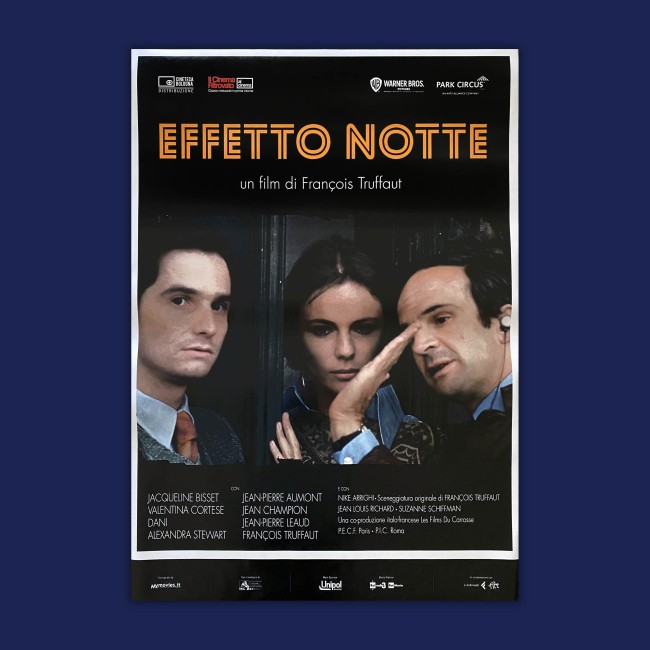 Poster Originale Riedizione Effetto Notte François Truffaut