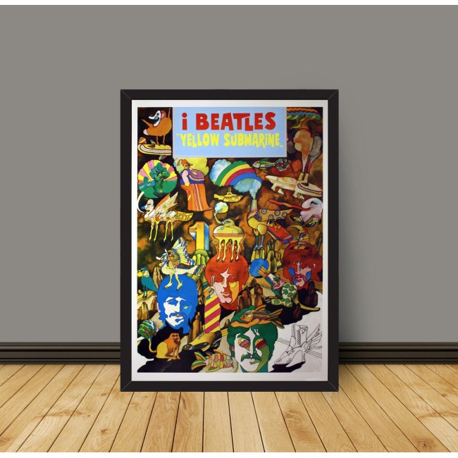 Film Poster Cinema Yellow Submarine Beatles 70x100 CM