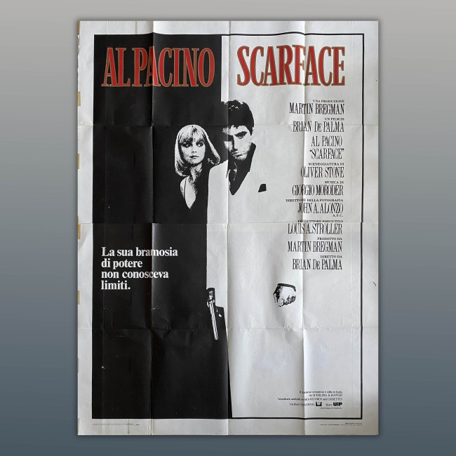 Manifesto 4F Scarface - 1983 - Al Pacino, Brian De Palma