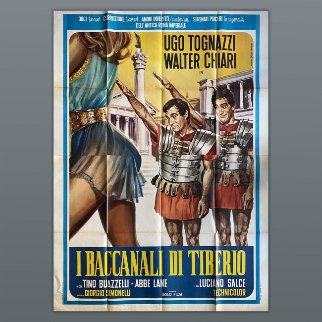 I Baccanali Di Tiberio Manifesto 4F Ugo Tognazzi Walter Chiari