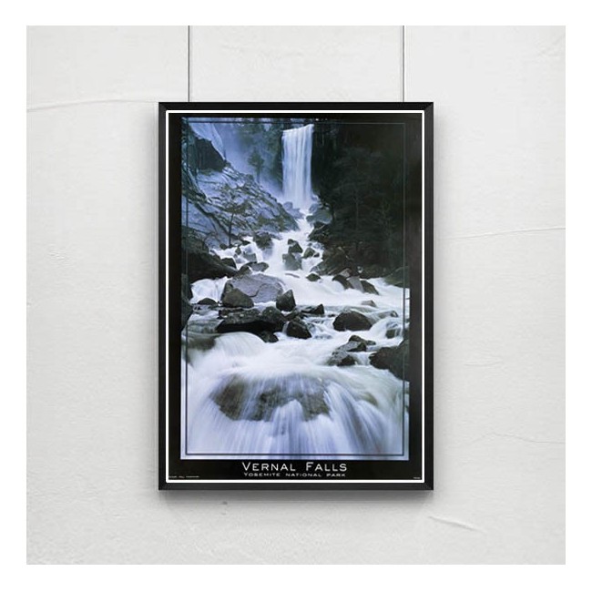 Vernal Falls Yosemite National Park  - Poster Vintage - Cascate