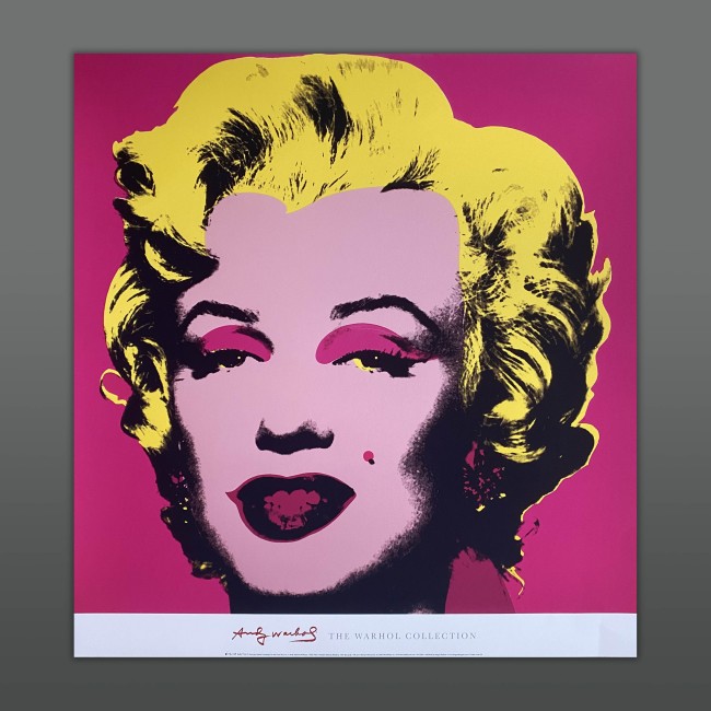 Poster Andy Warhol Marilyn Monroe Hot Pink Rosa Shocking