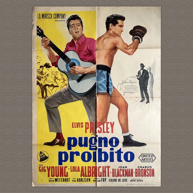 Pugno Proibito -  Kid Galahad - Elvis Presley - Manifesto Originale