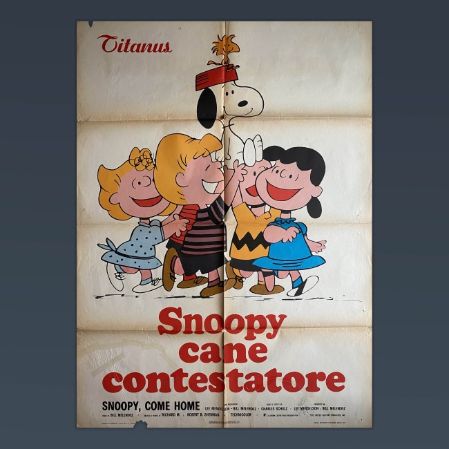 Manifesto Poster Snoopy Cane Contestatore - Come Home - Schulz -
