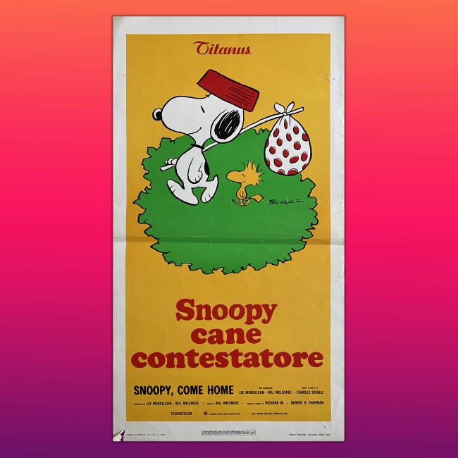 Locandina Snoopy Cone Contestatore Come Home - Schulz - 1972