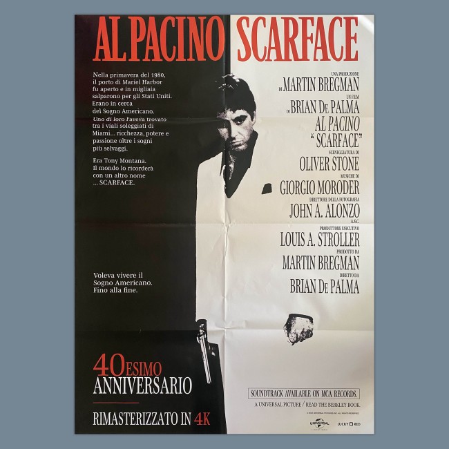 Manifesto 2F Scarface - Al pacino - Special Edition - 100X140 CM