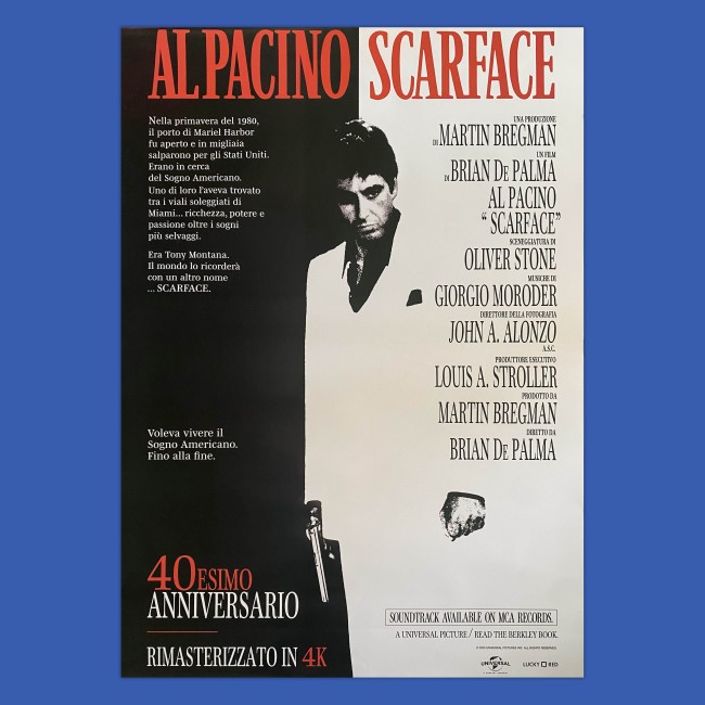 copy of Manifesto 2F Scarface - Al pacino - Special Edition - 100X140 CM