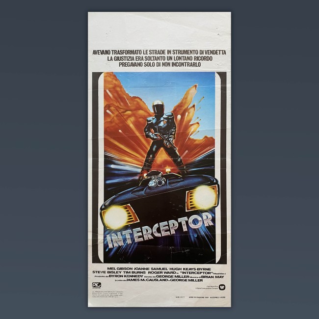 Locandina Originale Interceptor - Mel Gibson - 1980