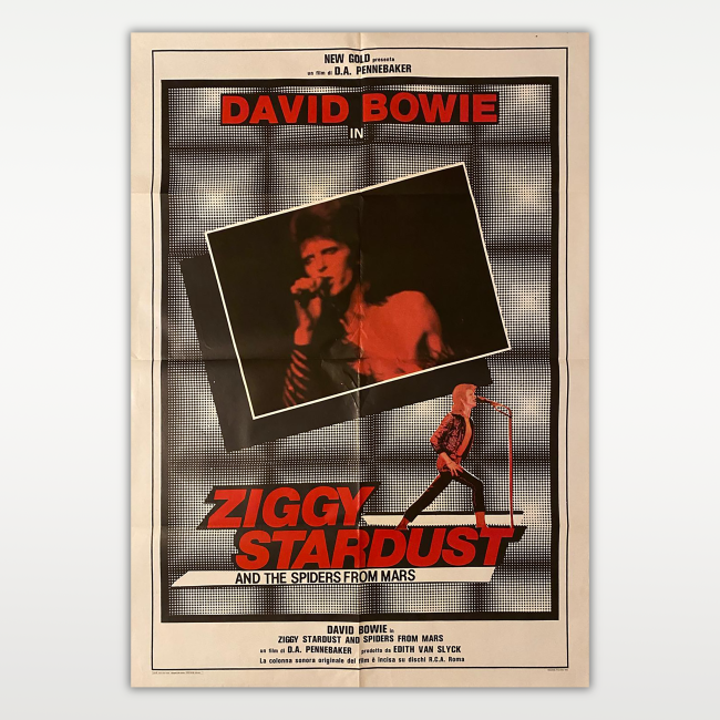 Film Poster Ziggy Sturdust David Bowie - 1979 - Manifesto - 100X140 CM