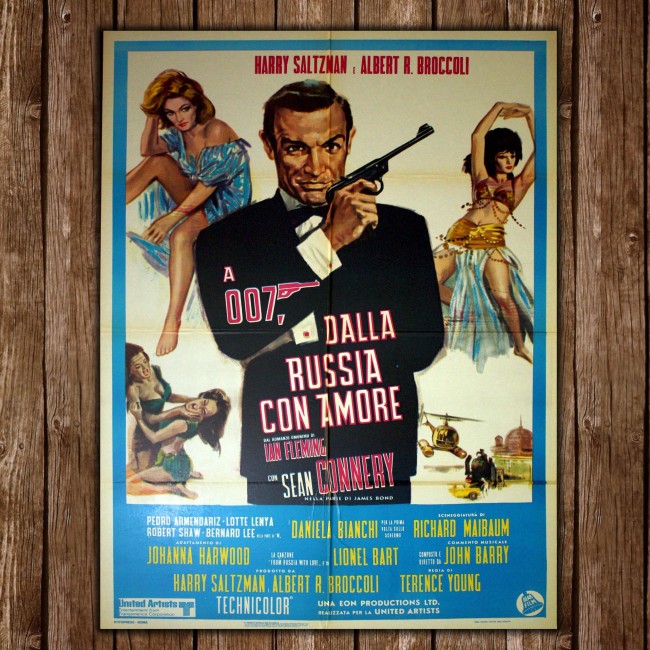 Original Movie Posters From Russia with Love - 100X140 cm