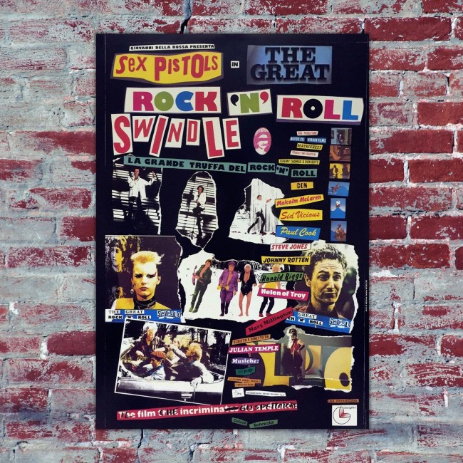 Movie Poster Sex Pistols Rock'n Roll Swindle 70x100 CM