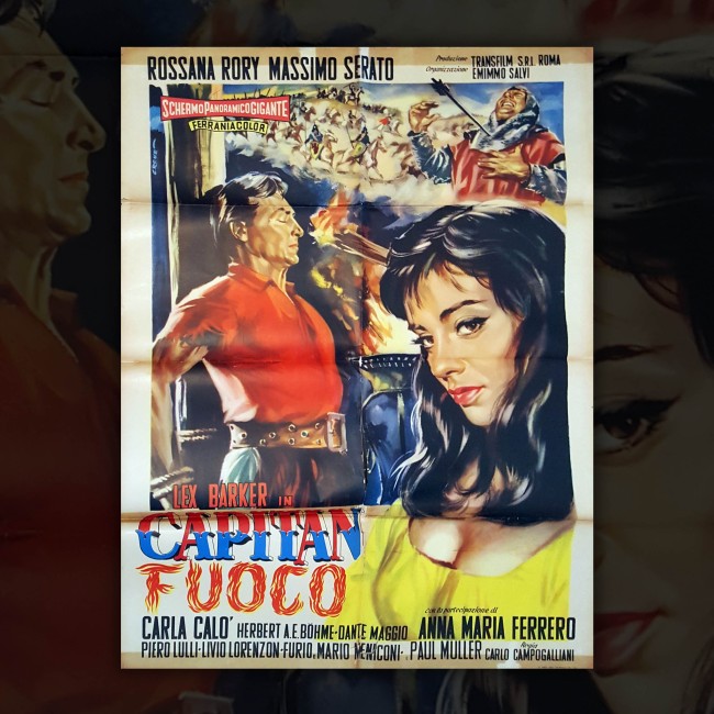 Original Movie Poster Captain Falcon - 100x140 CM - Lex Barker