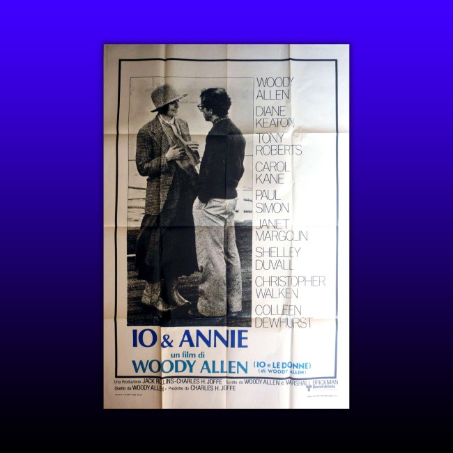 Manifesto Originale 2F Io & Annie100x140 CM - Woody Allen