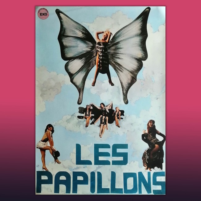 Poster Vintage Originale Les Papillons - Anni 80