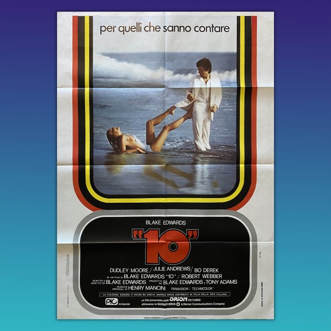 Poster manifesto 2F 10 TEN Blake Edwards 1979 Robert Webber  Dee Wallace