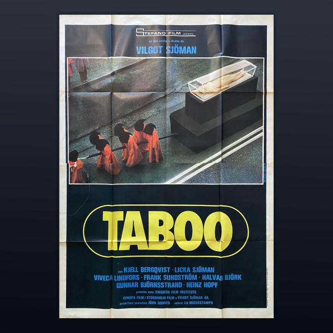 Poster Manifesto 4F Taboo 1977 Vilgot Sjöman Tabu 140X200 CM