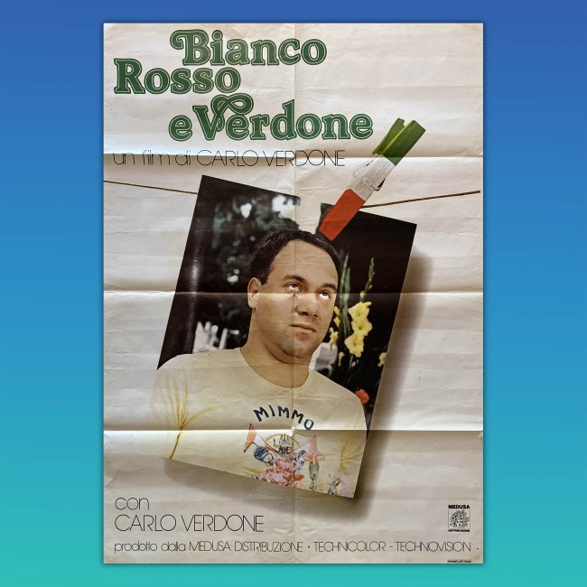 Poster Manifesto 2F Bianco Rosso E Verdone 1980 - Carlo Verdone