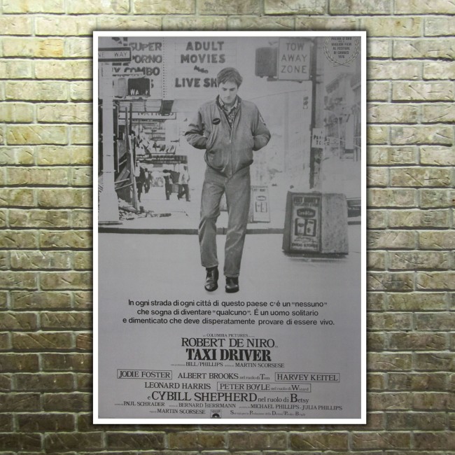 Film Poster Cinema Taxi Driver, Robert De Niro 70x100 CM