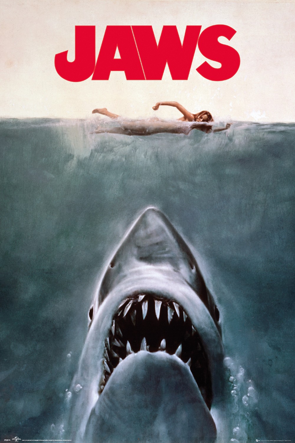 Manifesto Poster Ufficiale Jaws Key Art Lo Squalo 61X91,5 CM - GoPoster