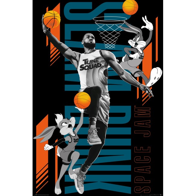 Poster Ufficiale Space Jam New Legends Slam Dunk LeBron James 61X91,5 CM