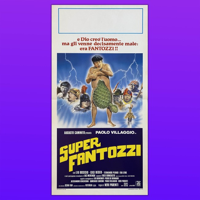 Locandina Originale Superfantozzi Paolo Villaggio 1986