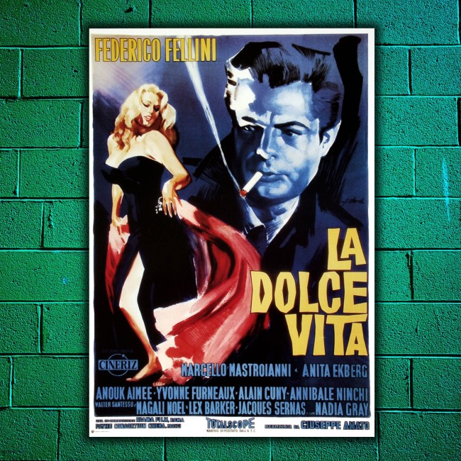 Movie Posters La Dolce Vita - 70x100 CM